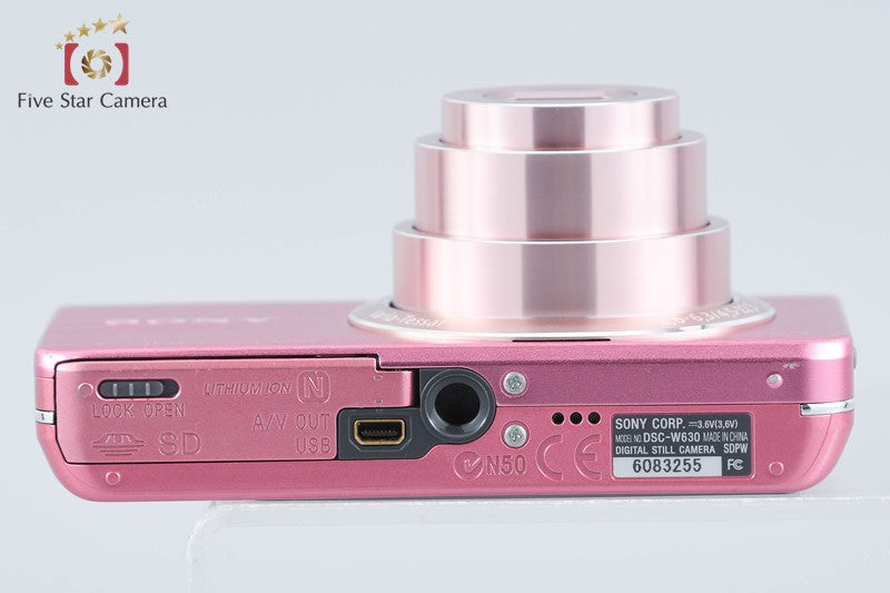 Sony Cyber-Shot DSC-W630 Pink 16.1 MP Digital Camera [Japanese Language Only]