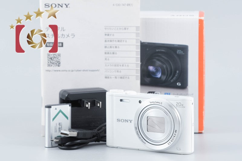 Sony Cyber-Shot DSC-WX350 White 18.2 MP Digital Camera [Multiple Languages]