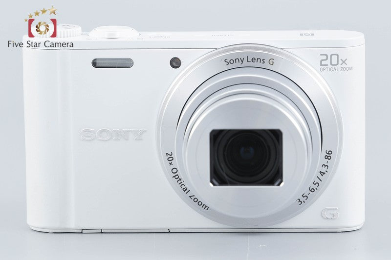 Sony Cyber-Shot DSC-WX350 White 18.2 MP Digital Camera [Multiple Languages]