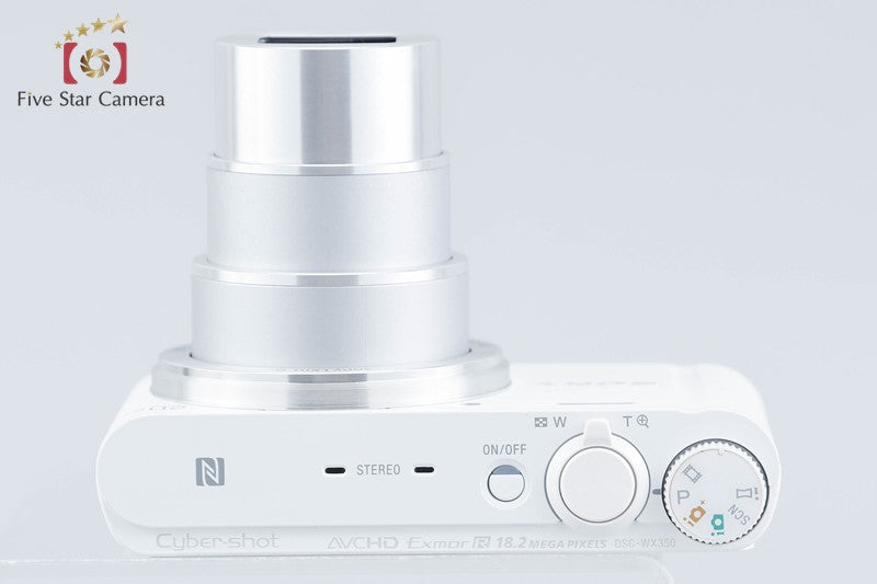 Sony Cyber-Shot DSC-WX350 White 18.2 MP Digital Camera [Multiple Languages]
