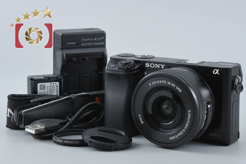 "Count 2,121" Sony α6000 ILCE-6000 Black 24.3 MP 16-50 Lens [Multiple Languages]