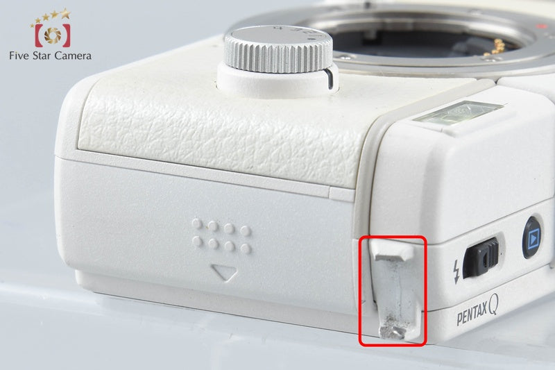 "Shutter count 1,999" PENTAX Q White 12.4 MP Digital Mirrorless Camera Body