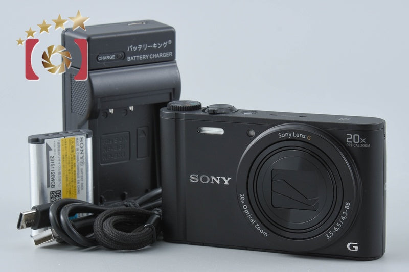 Sony Cyber-Shot DSC-WX350 Black 18.2 MP Digital Camera [Multiple Languages]