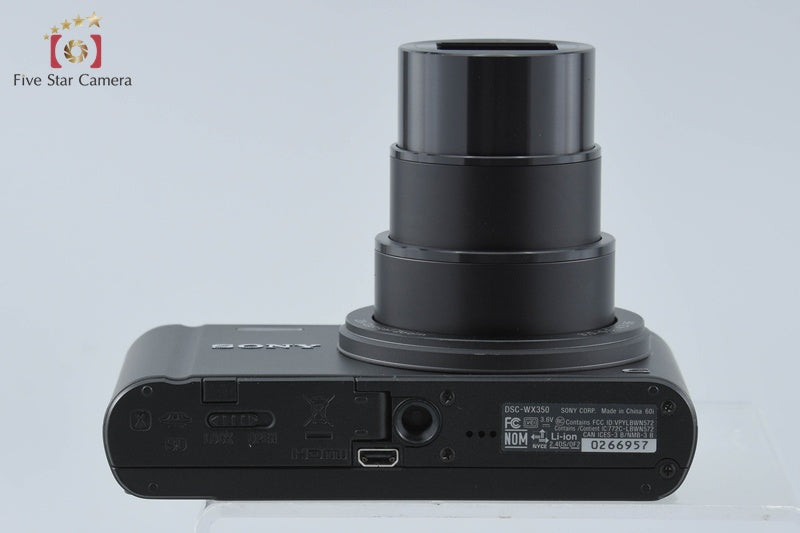 Sony Cyber-Shot DSC-WX350 Black 18.2 MP Digital Camera [Multiple Languages]