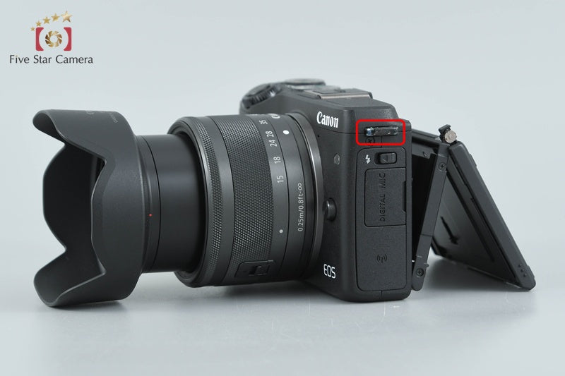 Canon EOS M3 Black 24.2 MP Digital Camera 15-45 Lens
