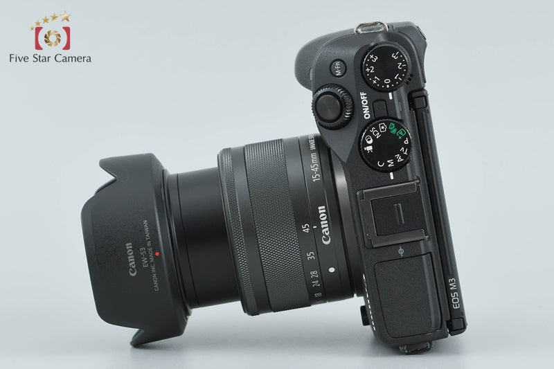 Canon EOS M3 Black 24.2 MP Digital Camera 15-45 Lens