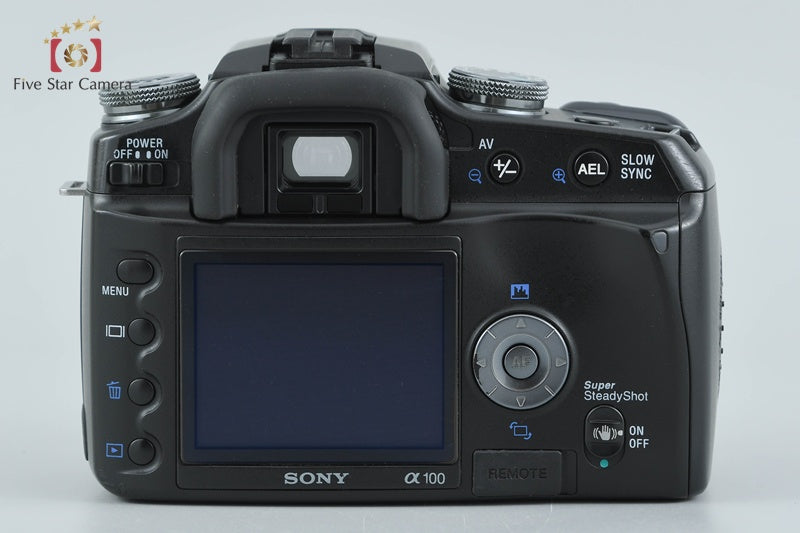 Sony α100 DSLR-A100 Black 10.2 MP Digital SLR Camera [Japanese Language Only]