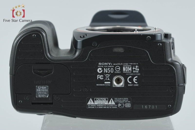 Sony α100 DSLR-A100 Black 10.2 MP Digital SLR Camera [Japanese Language Only]