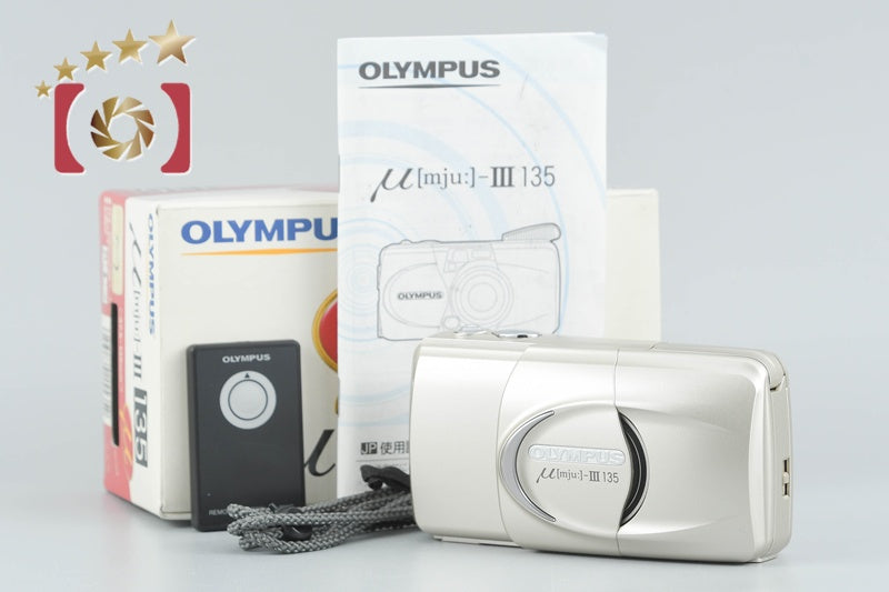 Olympus μ[mju:]-III 135 35mm Point & Shoot Film Camera w/ Box