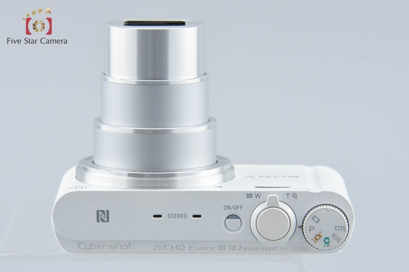 Sony Cyber-Shot DSC-WX350 White 18.2 MP Digital Camera [Multiple Languages]
