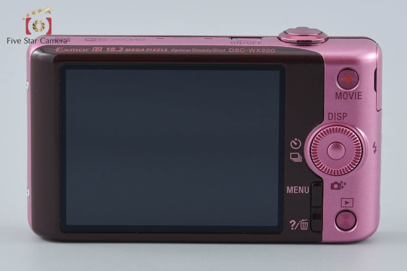 Sony Cyber-Shot DSC-WX220 Pink 18.2 MP Digital Camera [Multiple Languages]