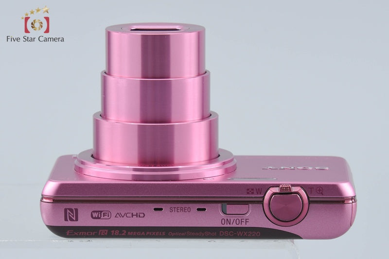 Sony Cyber-Shot DSC-WX220 Pink 18.2 MP Digital Camera [Multiple Languages]