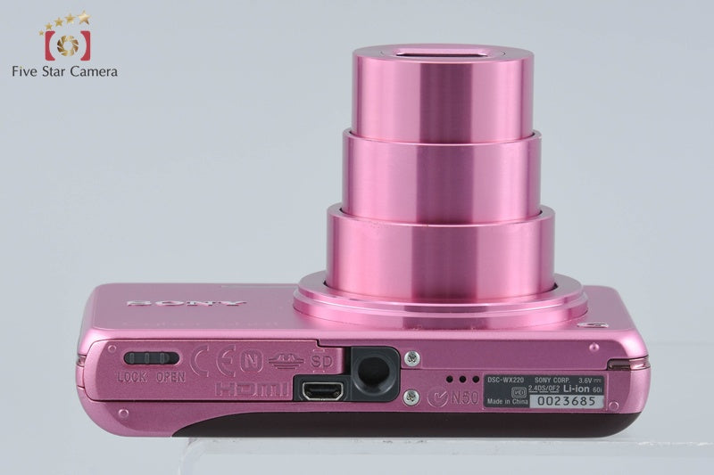 Sony Cyber-Shot DSC-WX220 Pink 18.2 MP Digital Camera [Multiple Languages]