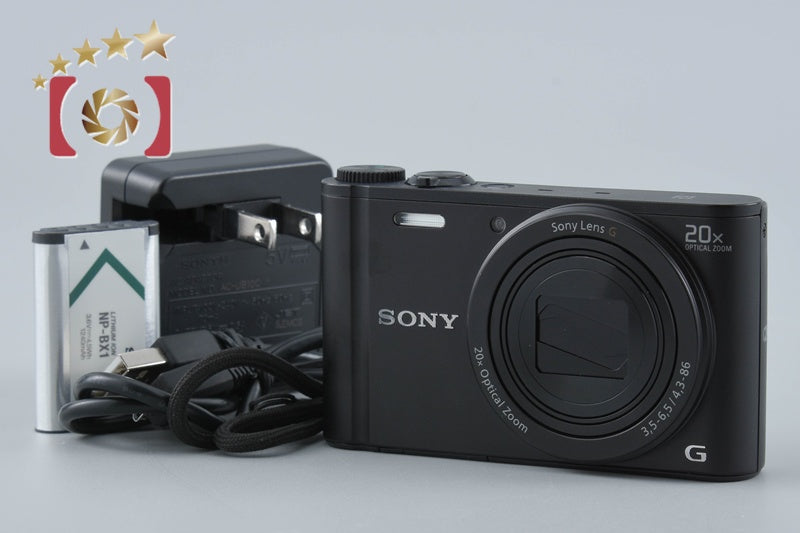 Sony Cyber-Shot DSC-WX350 Black 18.2 MP Digital Camera [Multiple Languages]