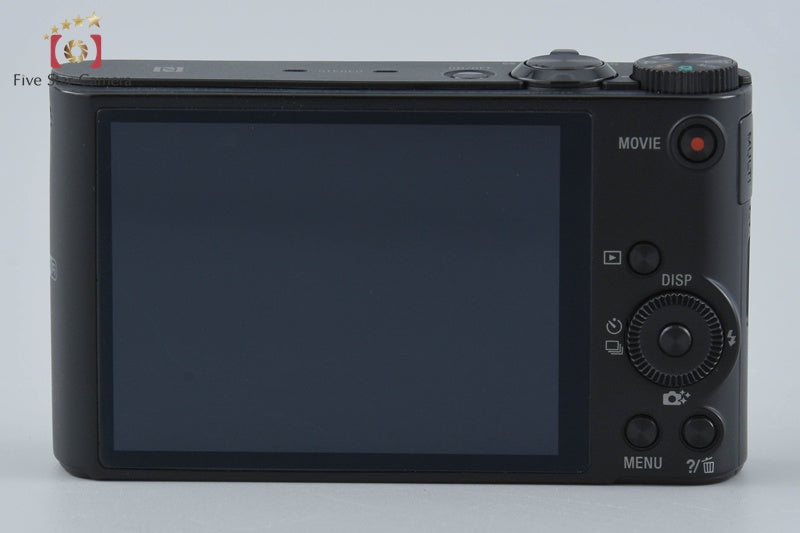Sony Cyber-Shot DSC-WX350 Black 18.2 MP Digital Camera [Multiple Languages]