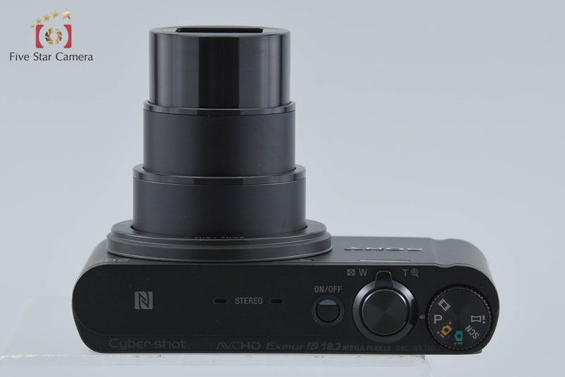 Sony Cyber-Shot DSC-WX350 Black 18.2 MP Digital Camera [Multiple Languages]