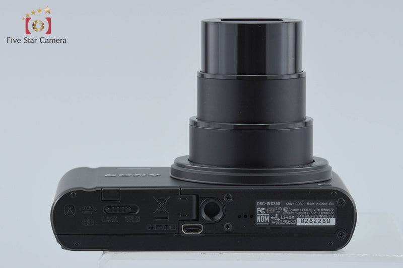Sony Cyber-Shot DSC-WX350 Black 18.2 MP Digital Camera [Multiple Languages]