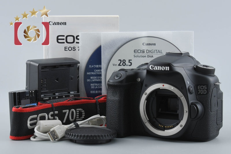 "Shutter count 2,863" Canon EOS 70D 20.2 MP Digital SLR Camera Body