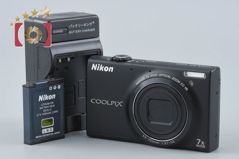 Nikon COOLPIX S6100 Noble Black 16.0 MP Digital Camera