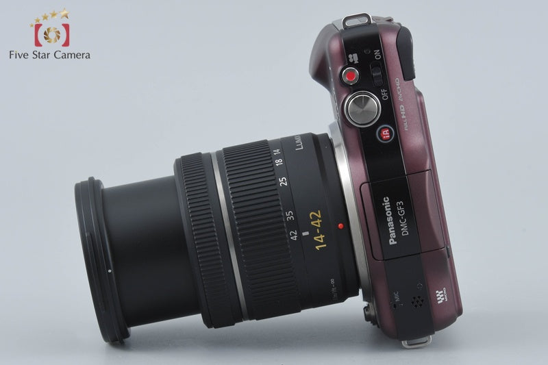 Panasonic LUMIX DMC-GF3 Brown 12.1 MP 14-42 Lens [Japanese Language Only]