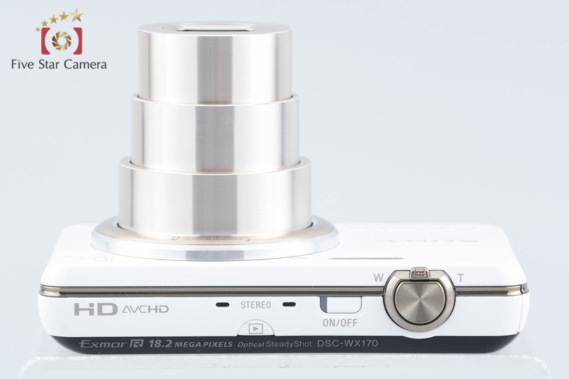 SONY Cyber-shot DSC-WX170 White 18.2 MP Digital Camera [Japanese Language Only]