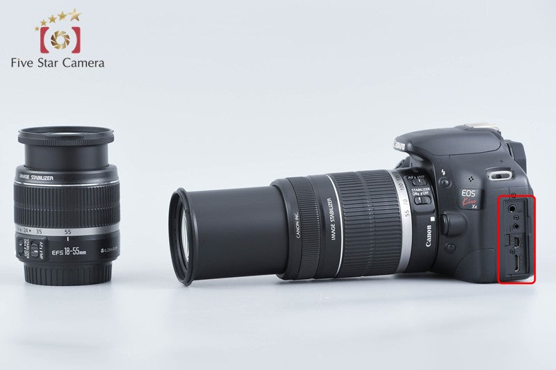 Canon EOS Kiss X4 / Rebel T2i / 550D 18.0 MP 18-55 55-250 Lenses