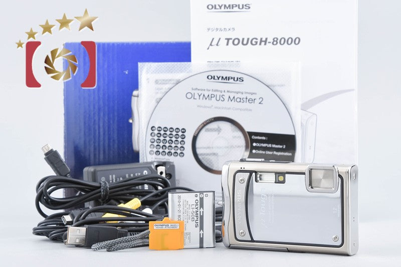 Olympus μ TOUGH-8000 Silver 12.0 MP Digital Camera w/ Box