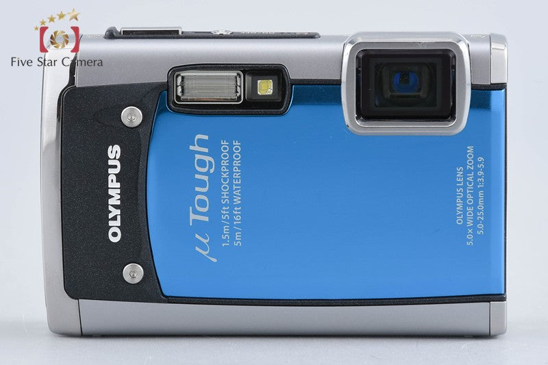 "Shutter count 461" Olympus μ TOUGH-6020 Blue 14.0 MP Digital Camera w/ Box