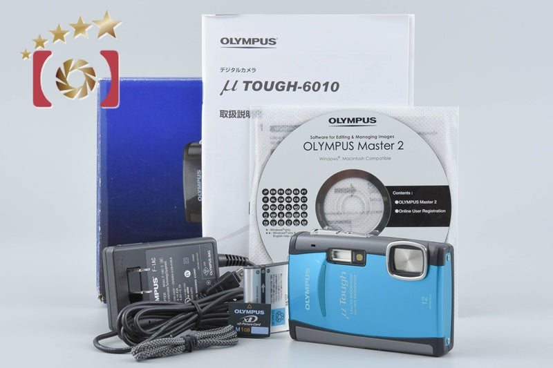 Olympus μ TOUGH-6010 Blue 12.0 MP Digital Camera w/ Box