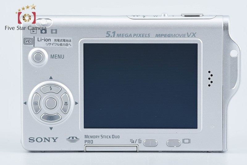 SONY Cyber-shot DSC-T7 Silver 5.1 MP Digital Camera [Japanese Language Only]