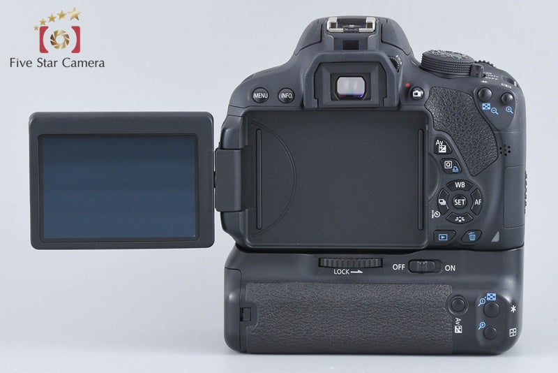 "Count 4,125" Canon EOS Kiss X7i / Rebel T5i / 700D 18.0 MP + BG-E8 Battery Grip
