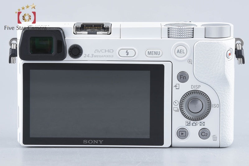 Sony Alpha α6000 ILCE-6000 White 24.3 MP 16-50 Lens [Multiple Languages]