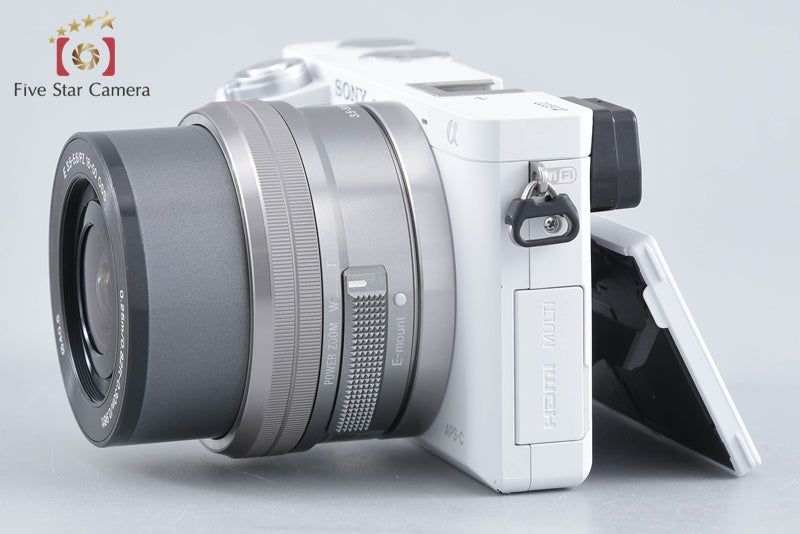 Sony Alpha α6000 ILCE-6000 White 24.3 MP 16-50 Lens [Multiple Languages]