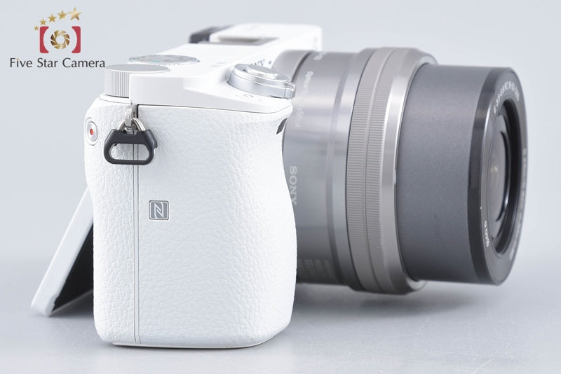 Sony Alpha α6000 ILCE-6000 White 24.3 MP 16-50 Lens [Multiple Languages]
