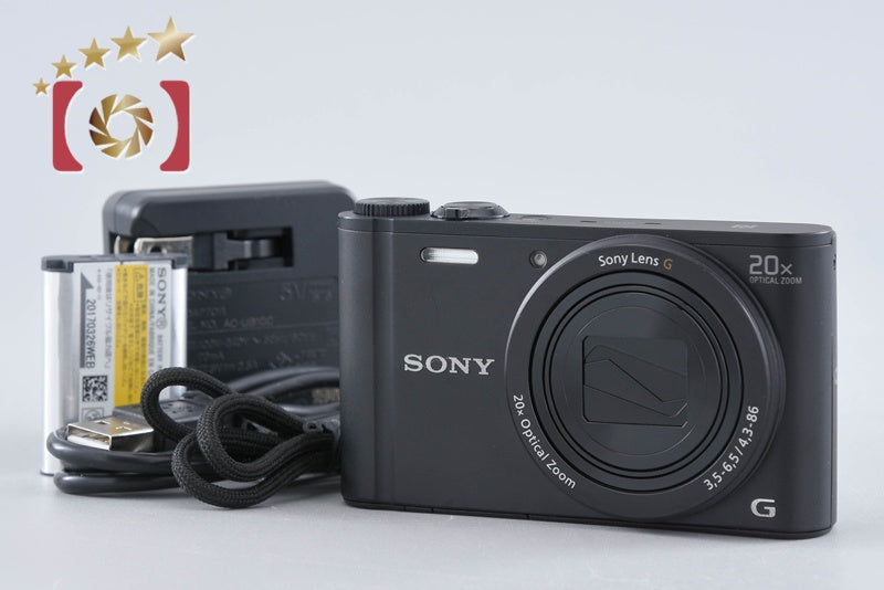 Sony Cyber-Shot DSC-WX350 Black 18.2 MP Digital Camera [Multiple Languages]