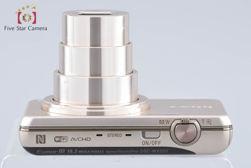 Sony Cyber-Shot DSC-WX220 Gold 18.2 MP Digital Camera [Multiple Languages]