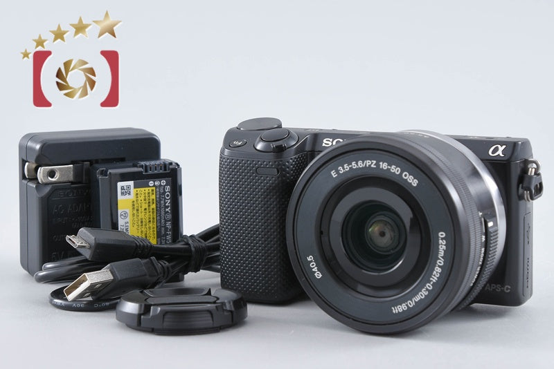 "Count 1,730" Sony α NEX-5R Black 16.1 MP 16-50 Lens [Multiple Languages]