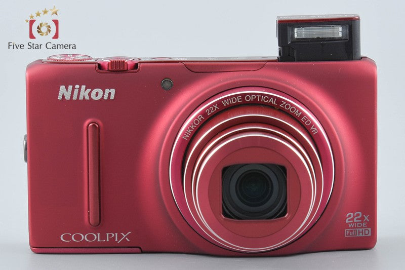 Nikon COOLPIX S9500 Velvet Red 18.1 MP Digital Camera