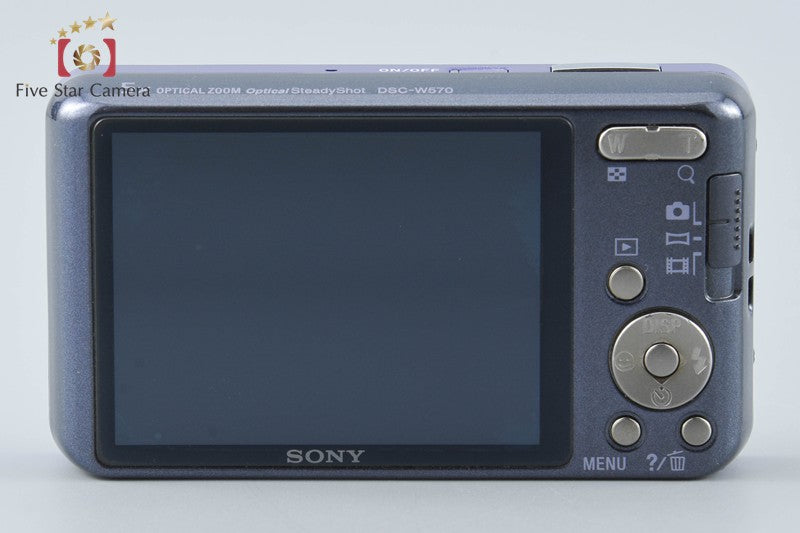 Sony Cyber-Shot DSC-W570 Violet 16.1 MP Digital Camera [Japanese Language Only]