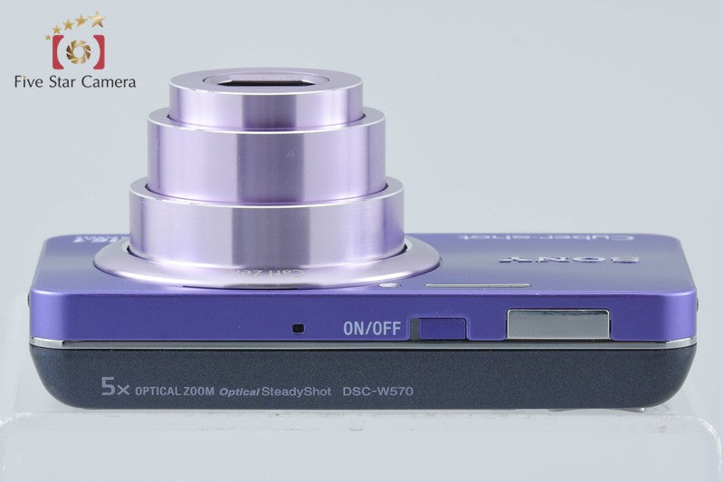 Sony Cyber-Shot DSC-W570 Violet 16.1 MP Digital Camera [Japanese Language Only]