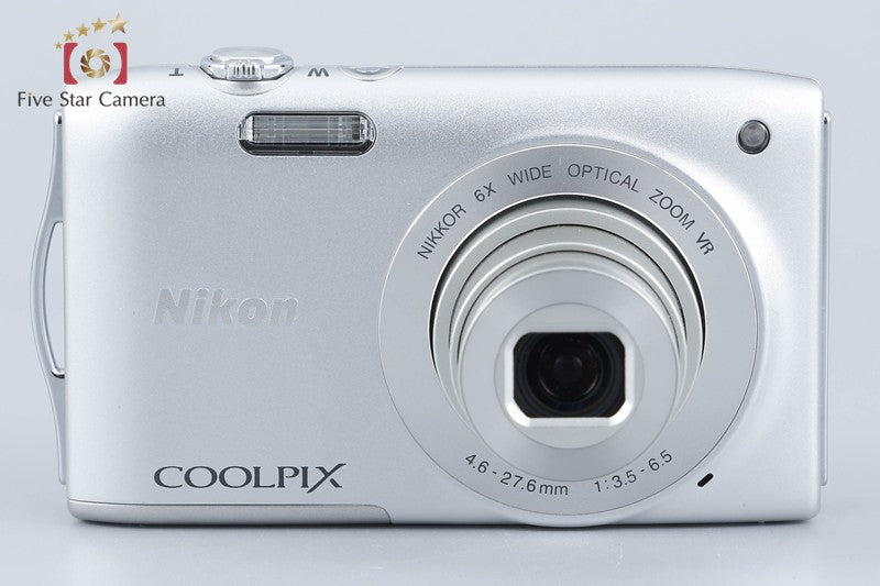 Nikon COOLPIX S3300 Crystal Silver 16.0 MP Digital Camera