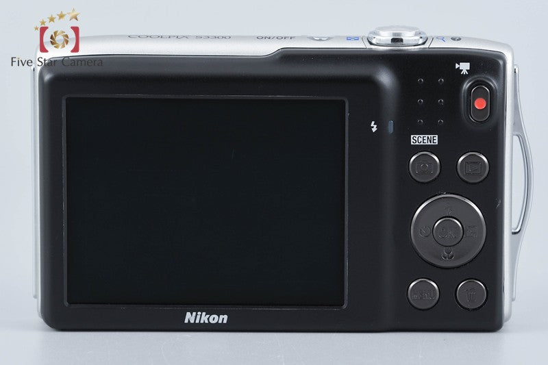 Nikon COOLPIX S3300 Crystal Silver 16.0 MP Digital Camera
