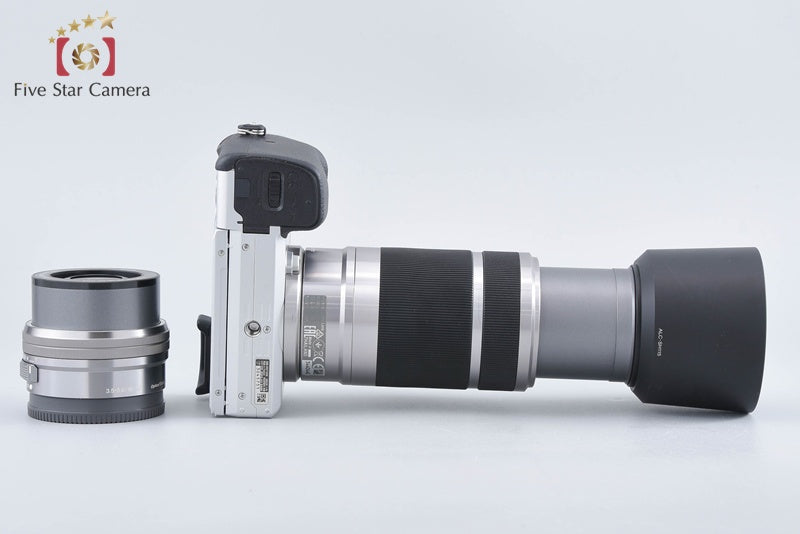 Sony Alpha α6400 ILCE-6400 Silver 16-50 55-210 Lenses [Multiple Languages]