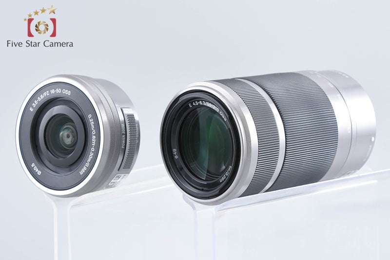 Sony Alpha α6400 ILCE-6400 Silver 16-50 55-210 Lenses [Multiple Languages]