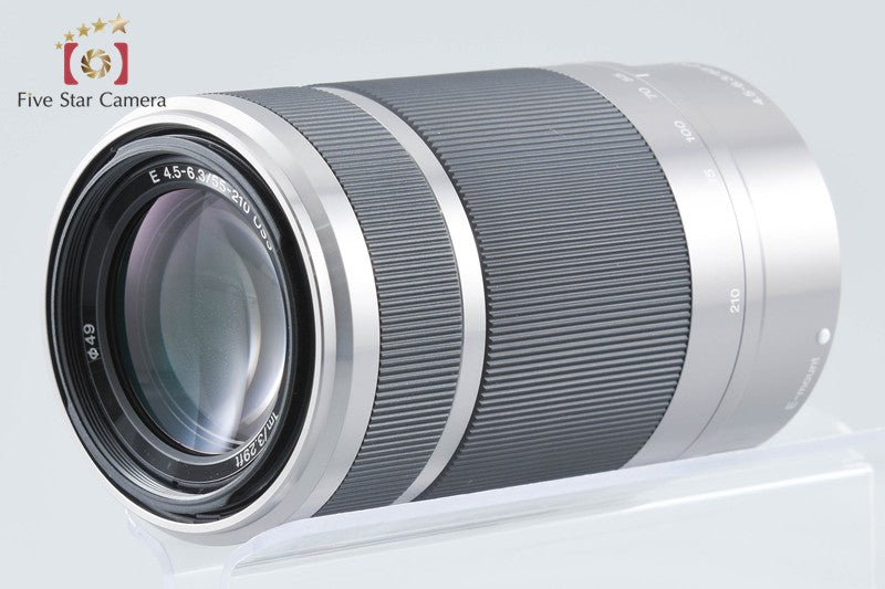 SONY E 55-210mm f/4.5-6.3 OSS SEL55210 Silver from Japan