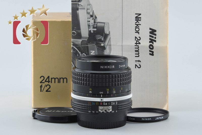 Nikon Ai NIKKOR 24mm f/2 w/ Box from Japan