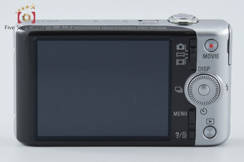 Sony Cyber-Shot DSC-WX200 Silver 18.2 MP Digital Camera [Japanese Language Only]