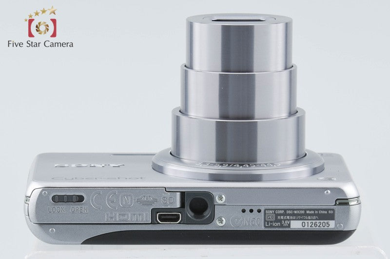 Sony Cyber-Shot DSC-WX200 Silver 18.2 MP Digital Camera [Japanese Language Only]