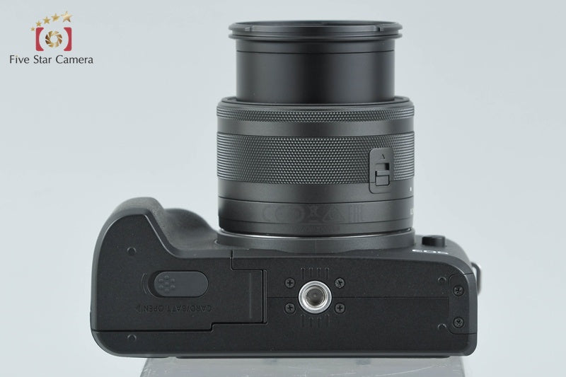 Count 2,000 Canon EOS Kiss M2 Black 24.1 MP EF-M 15-45 IS STM Lens from Japan