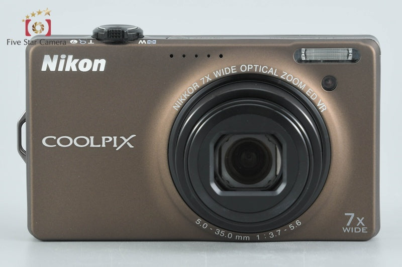 Nikon COOLPIX S6000 Soft Brown 14.2 MP Digital Camera from Japan